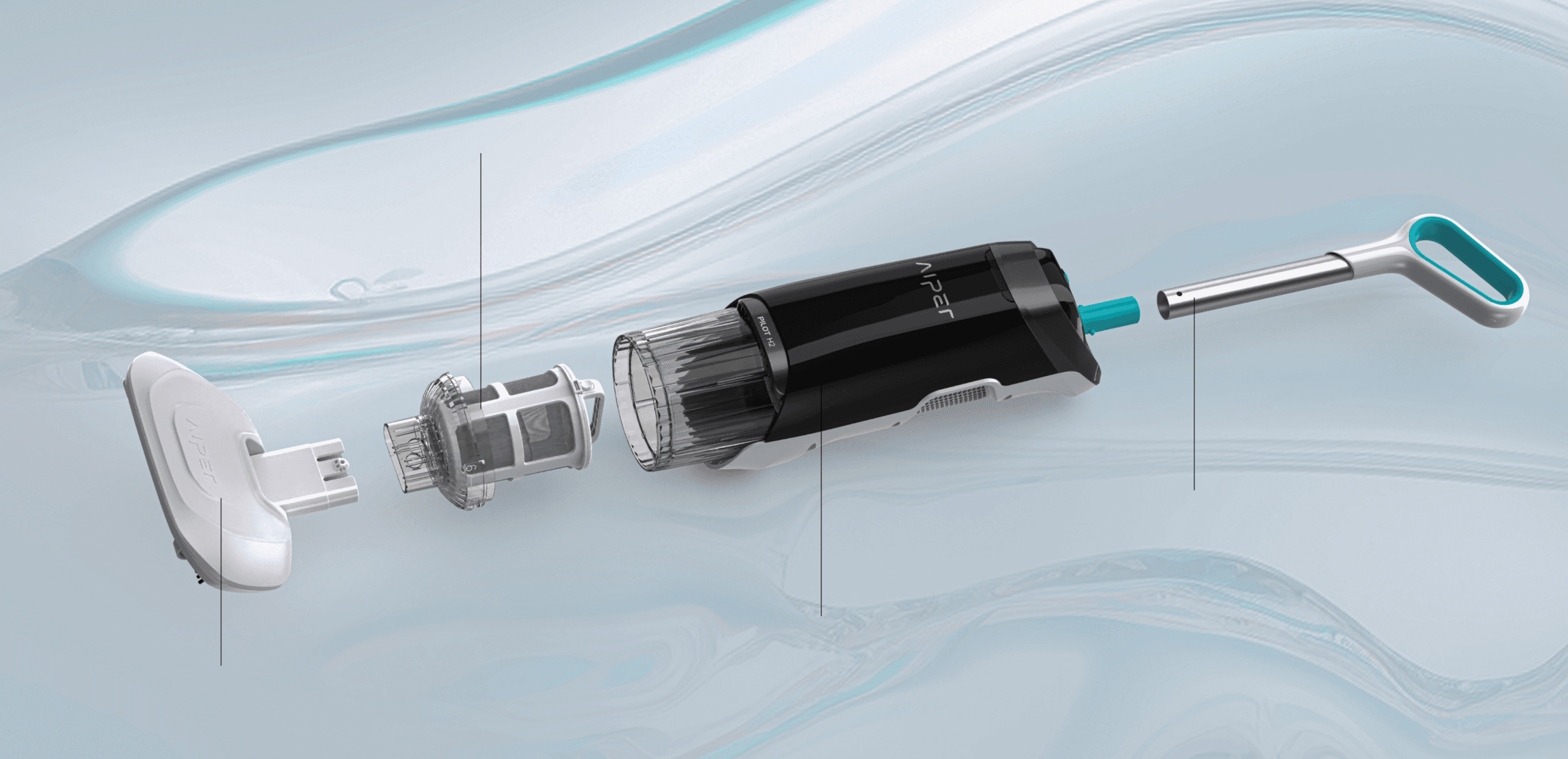Aiper Pilot H2 handheld cordless pool vacuum