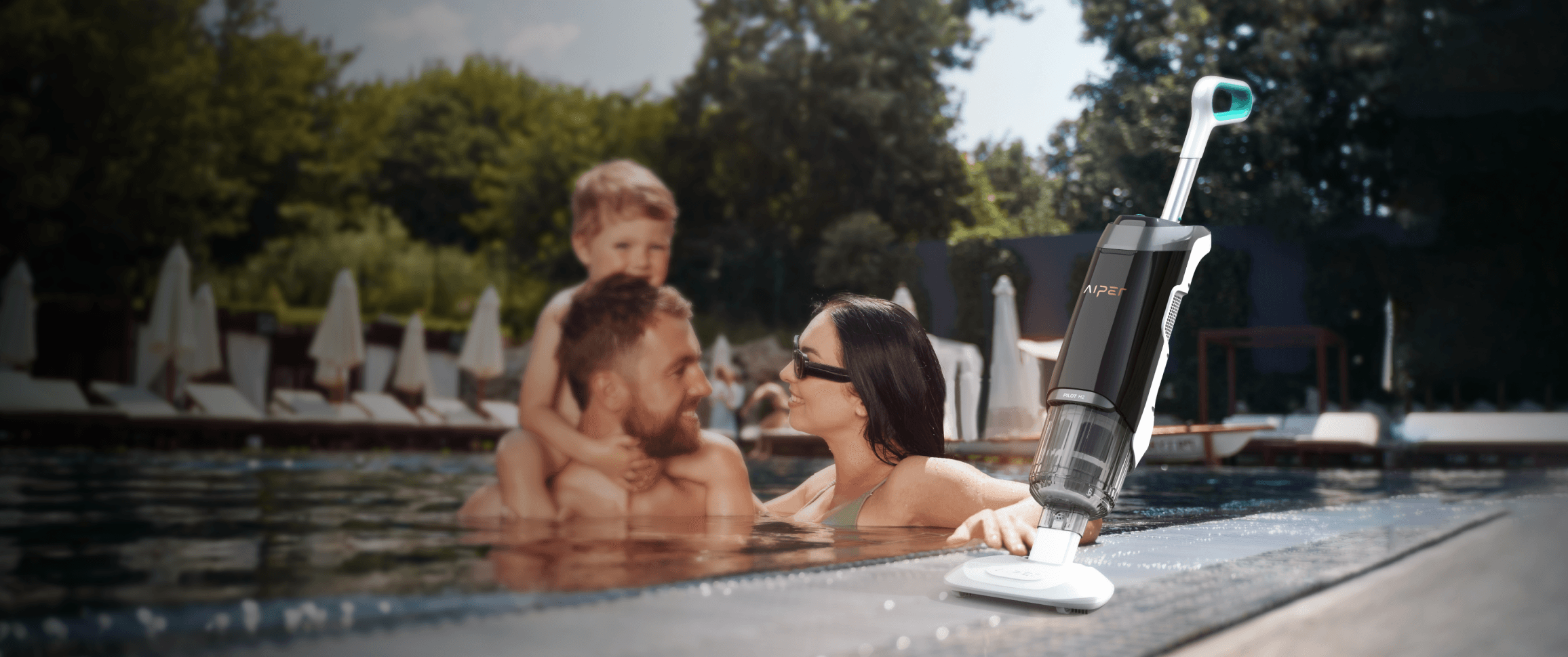 Aiper Pilot H2 handheld cordless pool vacuum