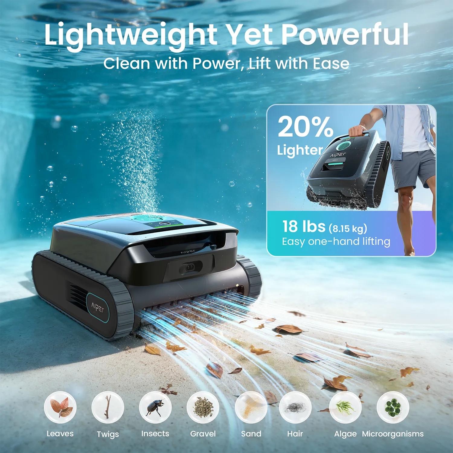 Aiper Scuba S3 cordless robotic pool cleaner