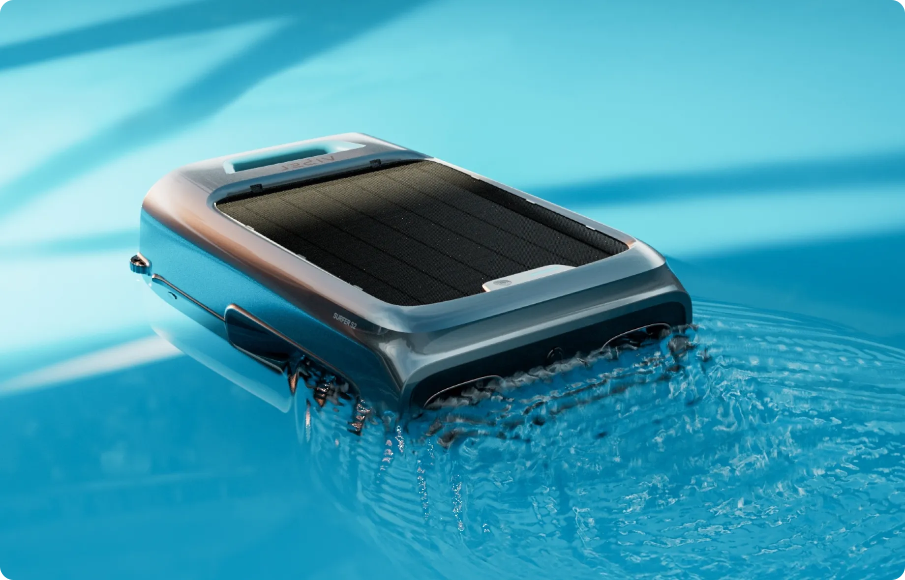 Aiper Surfer S2 solar robotic pool surface skimmer