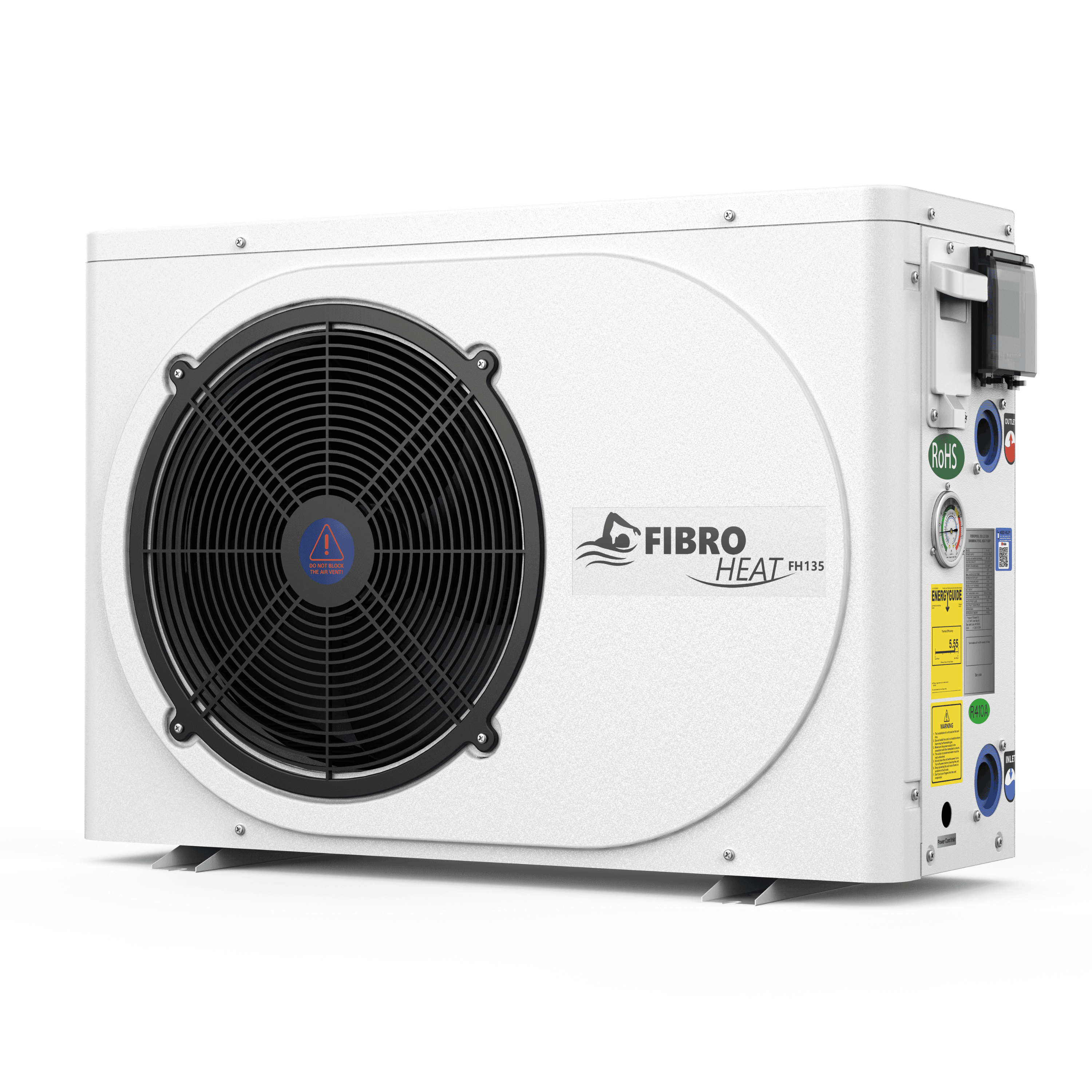 FibroPool FH135 35,000 BTU 120V plug-in pool heat pump