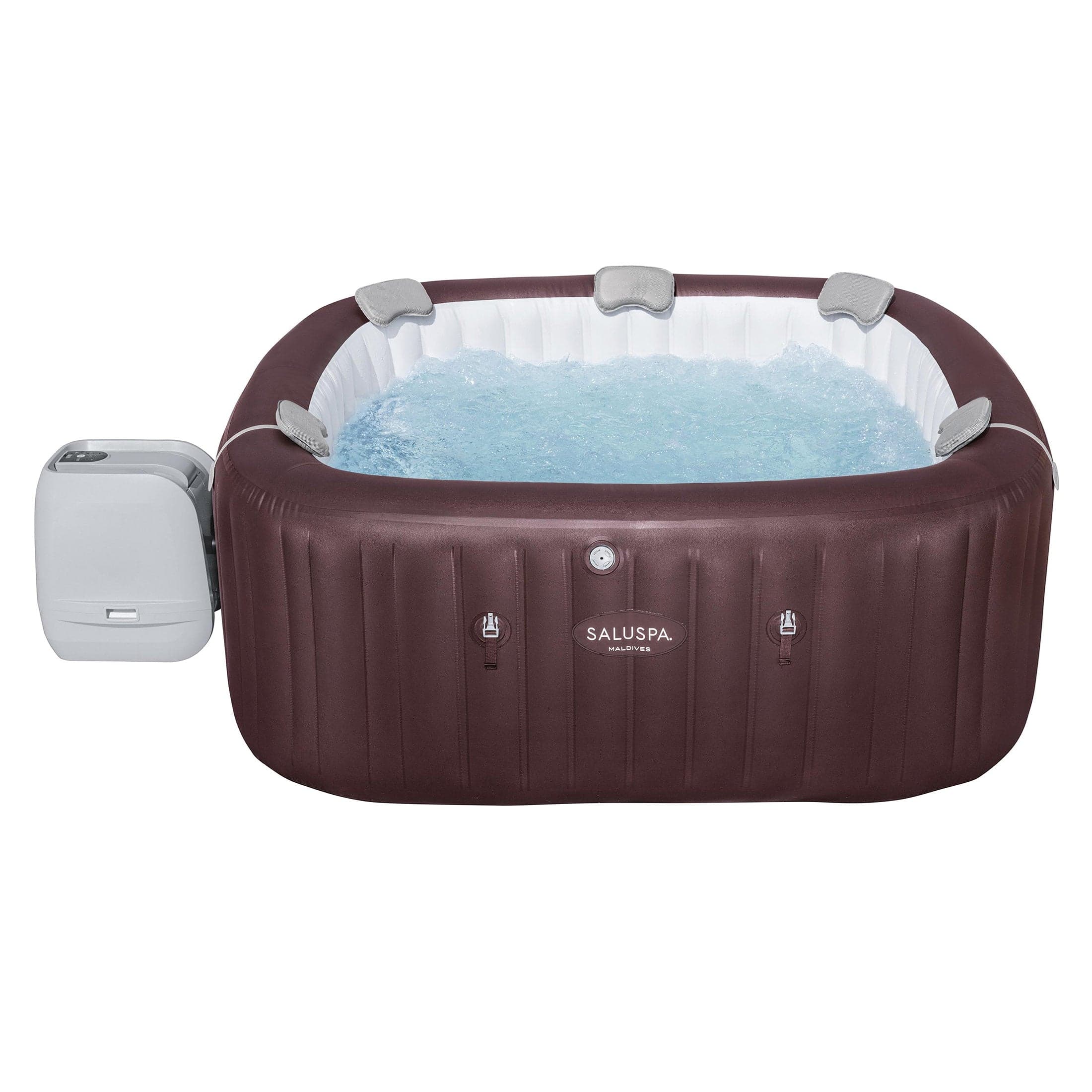 Intex Greywood Deluxe 4-person inflatable hot tub with LED