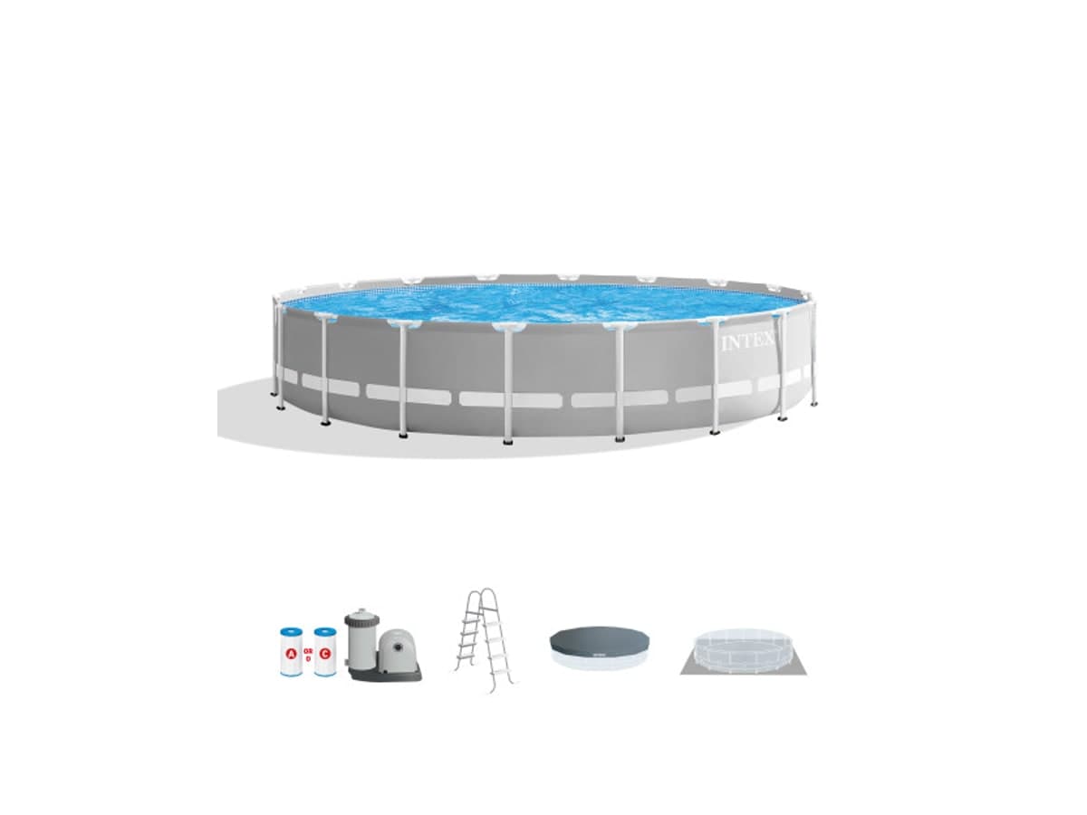 Intex Prism Frame 18 foot round above-ground pool