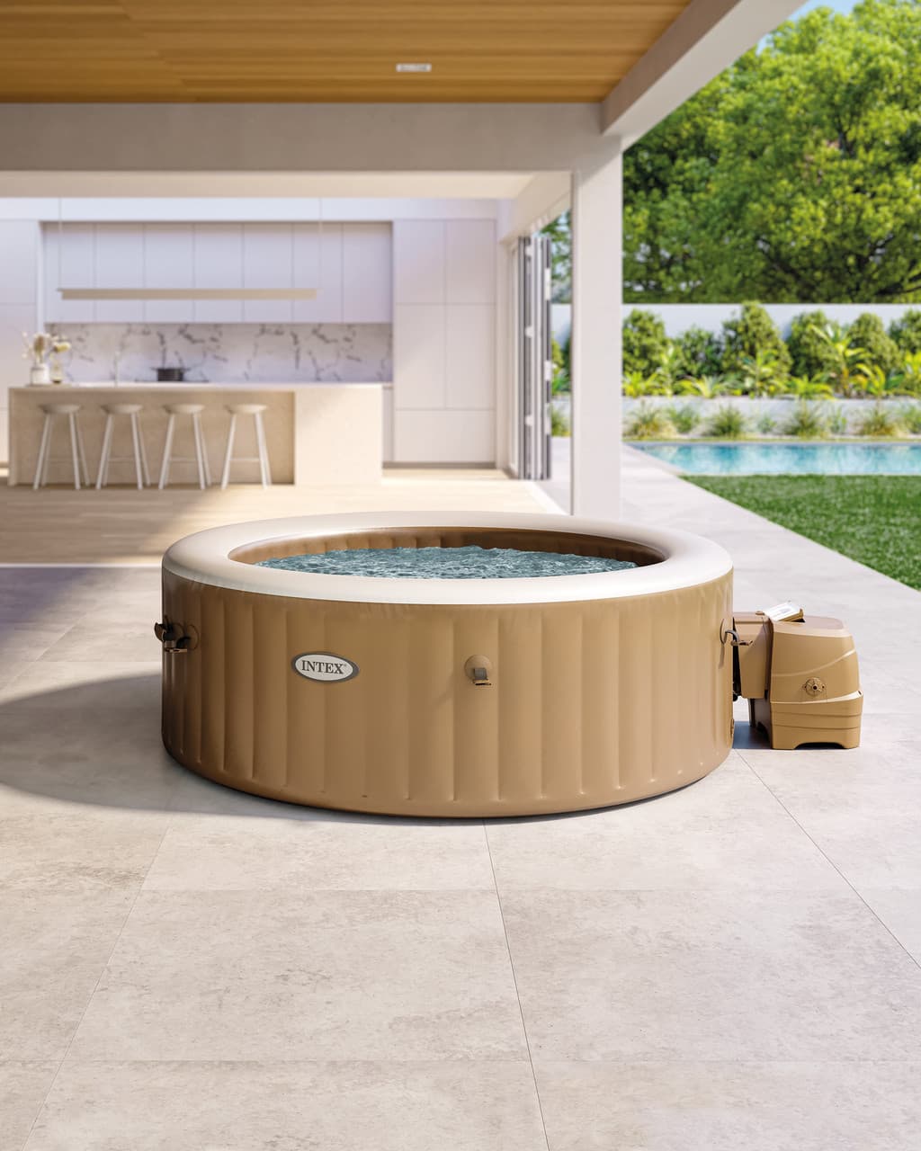 Intex PureSpa Plus 4-person inflatable hot tub
