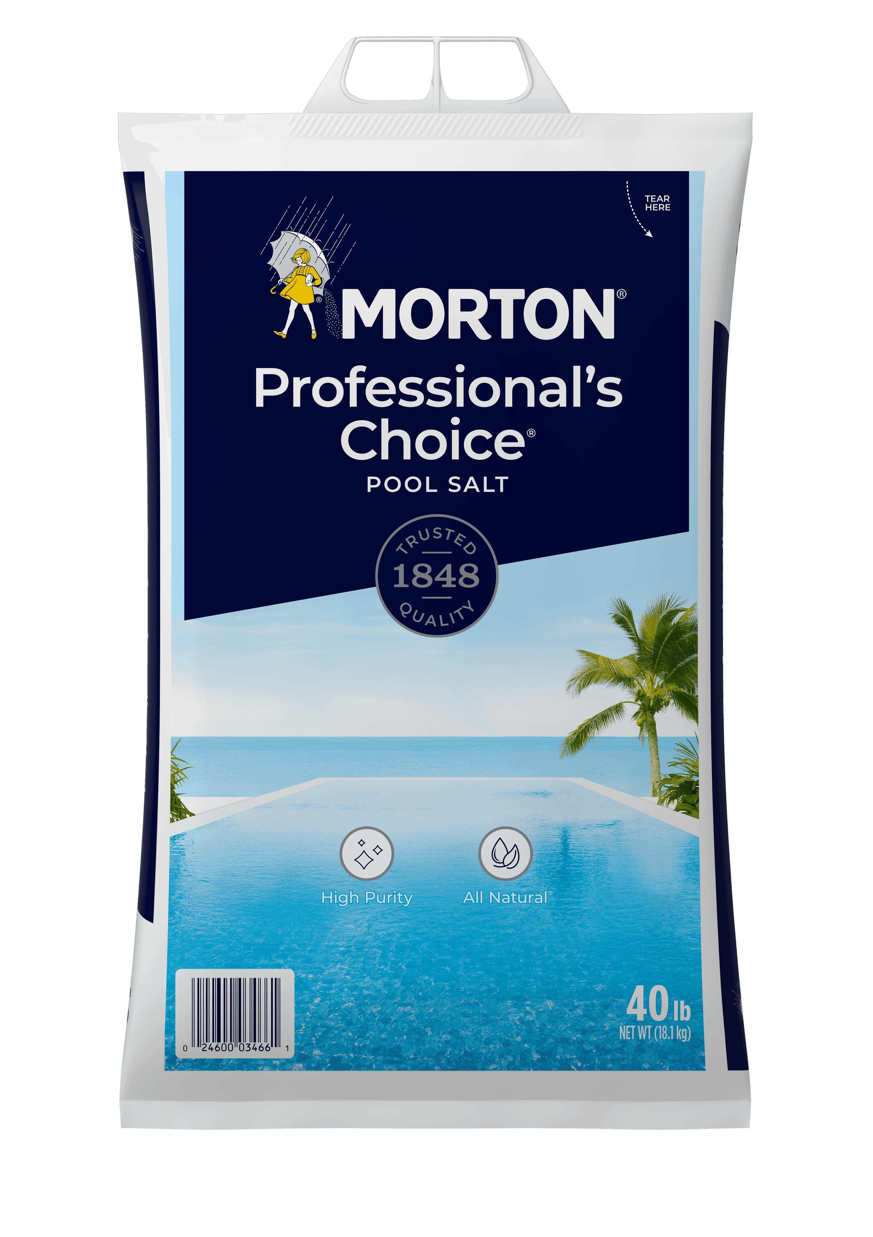 Morton Pool Salt 40 lb bag for salt chlorine generators