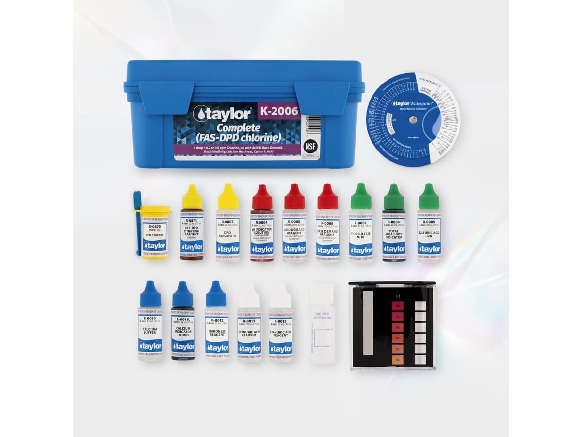 Taylor K-2006 complete pool water test kit